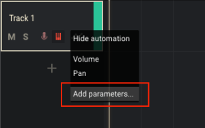Add parameters