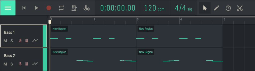 Create a Call & Response bassline