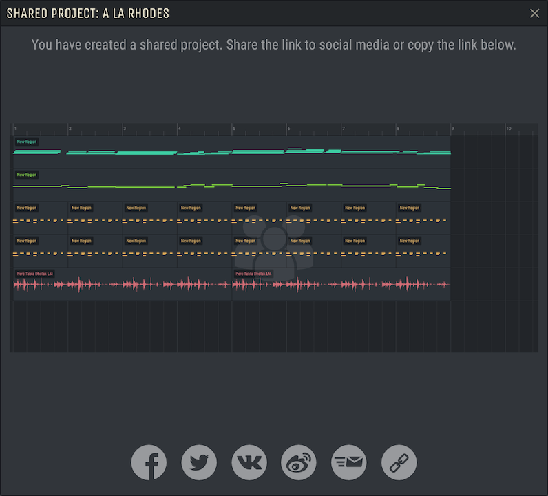 プロジェクトを共有する