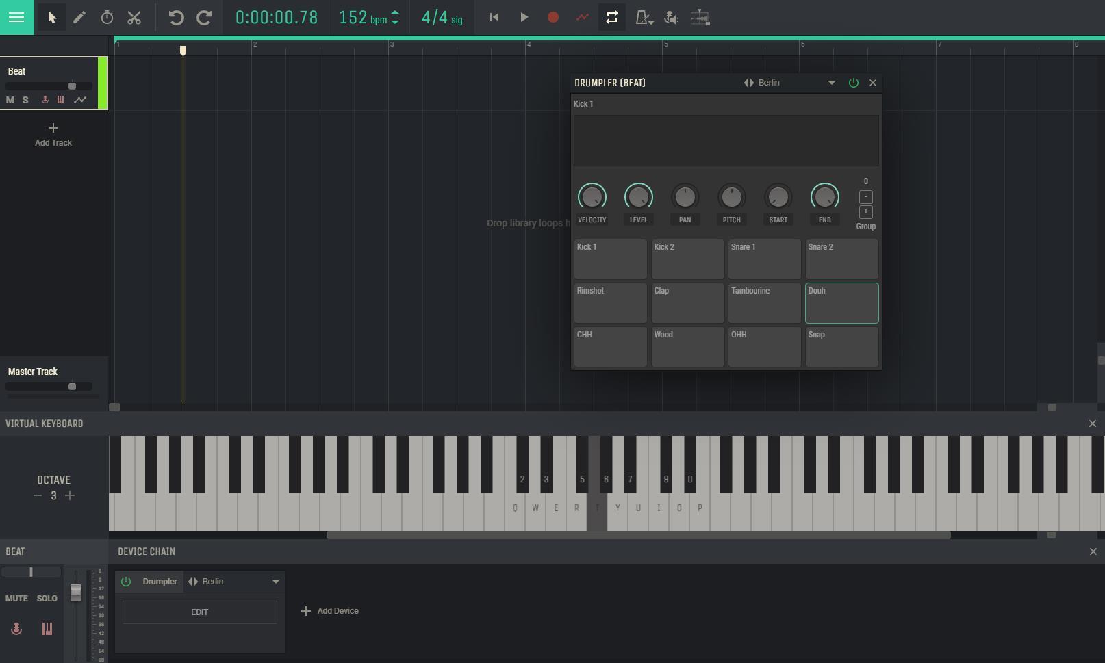 Beat maker with piano online, keyboard piano beat maker