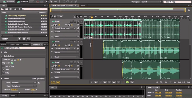 Chỉnh sửa âm thanh Adobe Audition