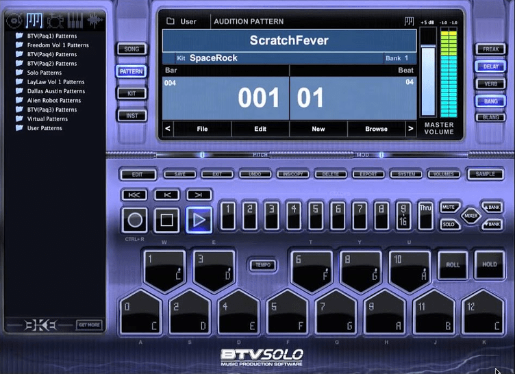 Beat making software BTV Solo