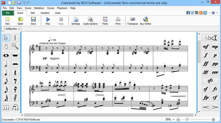 Crescendo midi editor