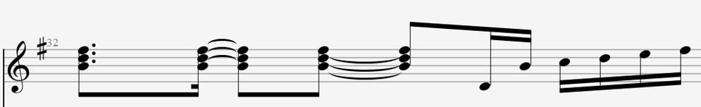 Traditional music notation