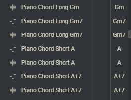 long and short chords