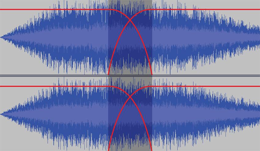 Dissolvenza in entrata e in uscita dell&#39;audio