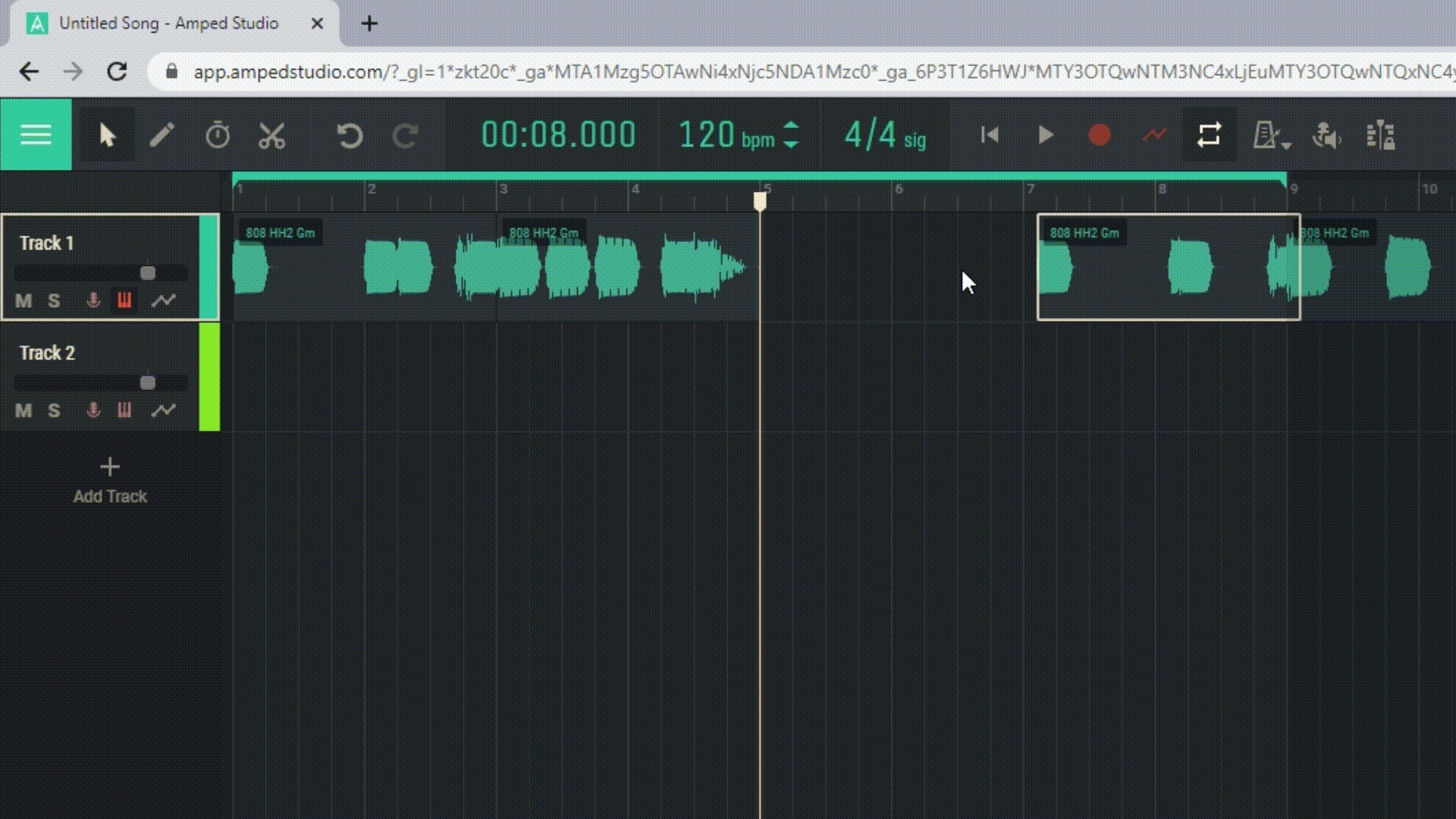 Working With Regions In Amped Studio