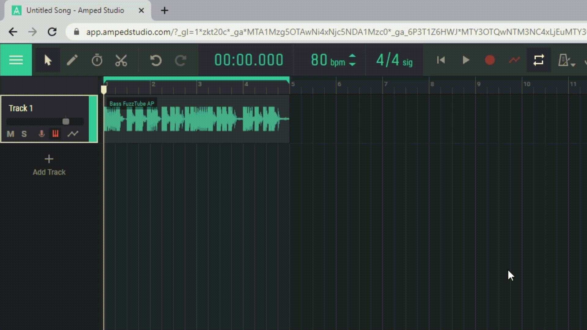 Schalten Sie die Anzeige von Zeit-BPM und Taktart um