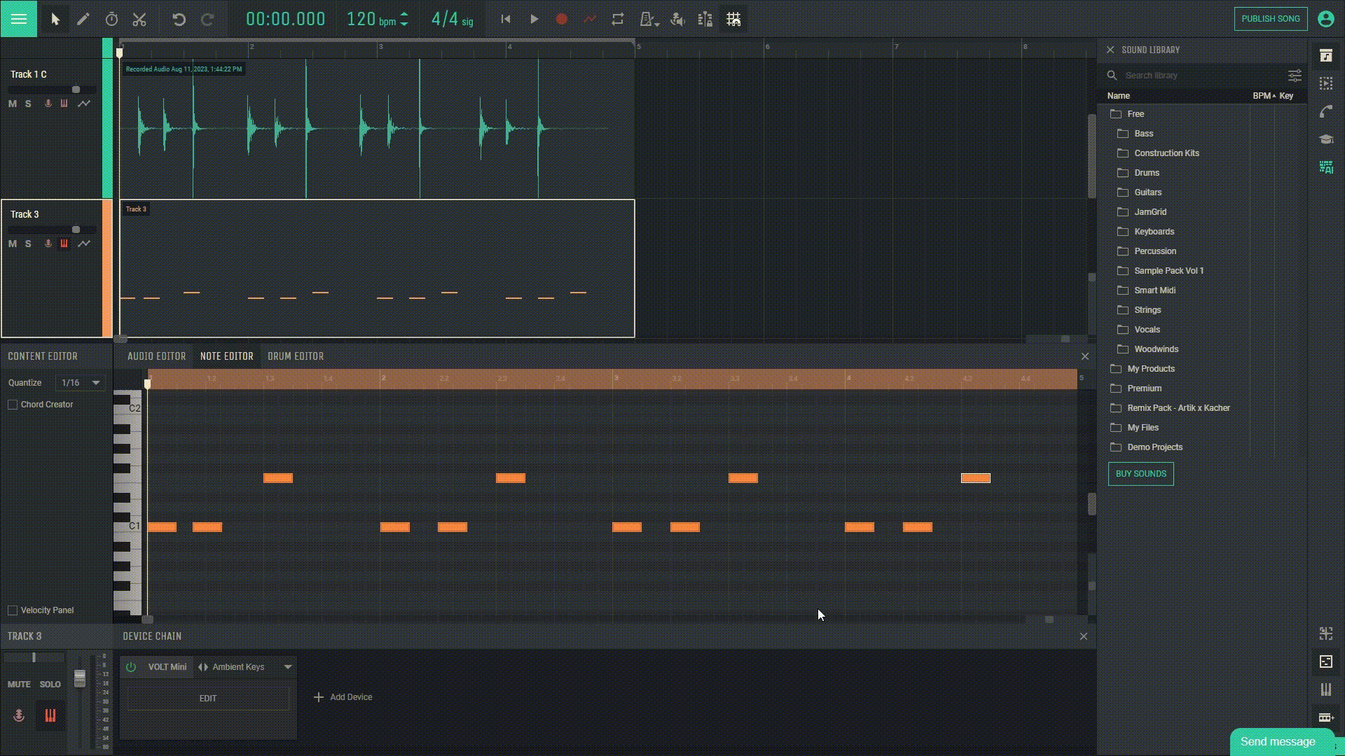 Een instrument toewijzen