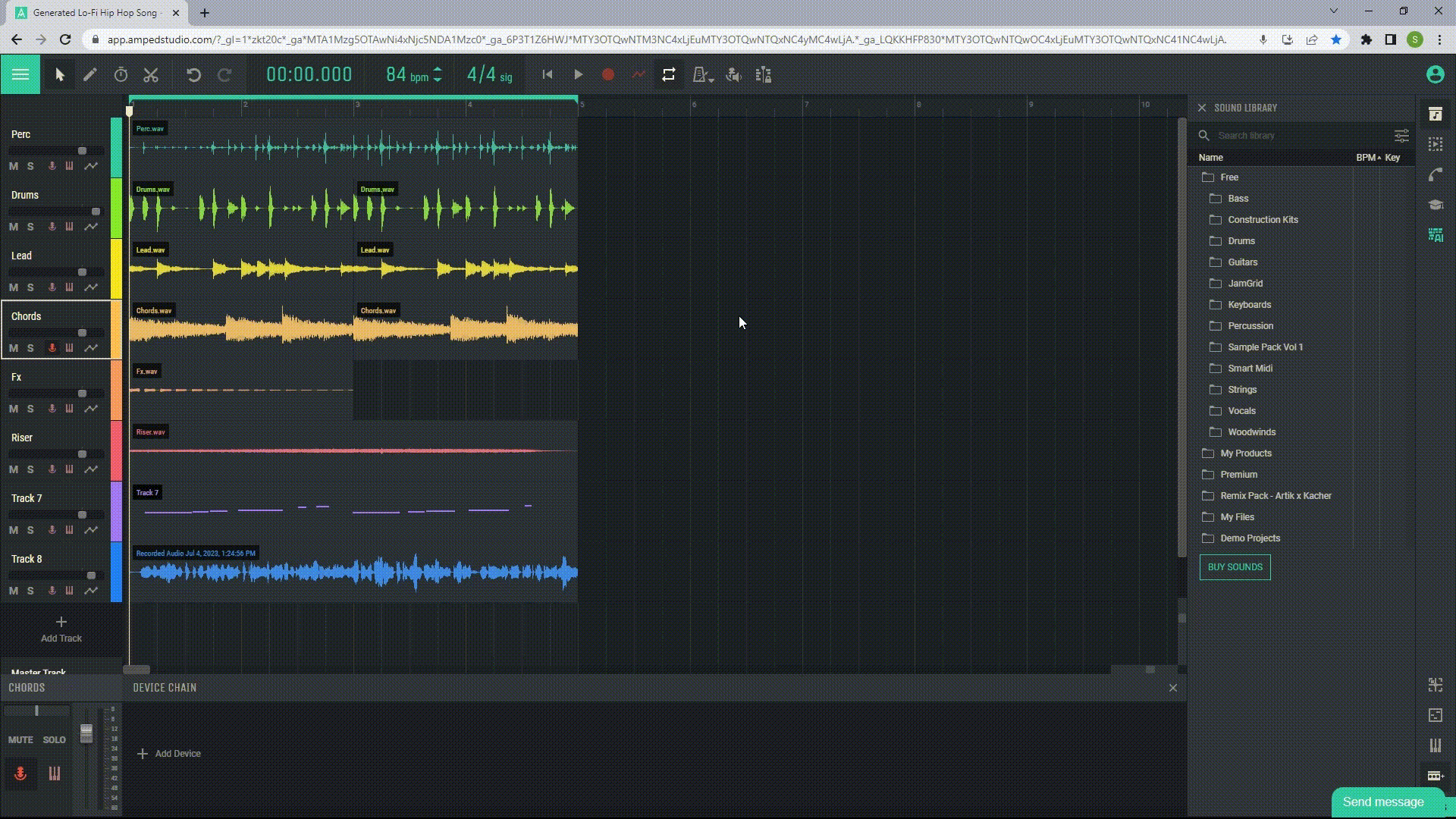 Verlängern Sie die Dauer Ihres Tracks durch Kopieren und Einfügen