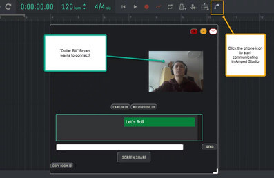 HOW TO Video Chat in Amped Studio