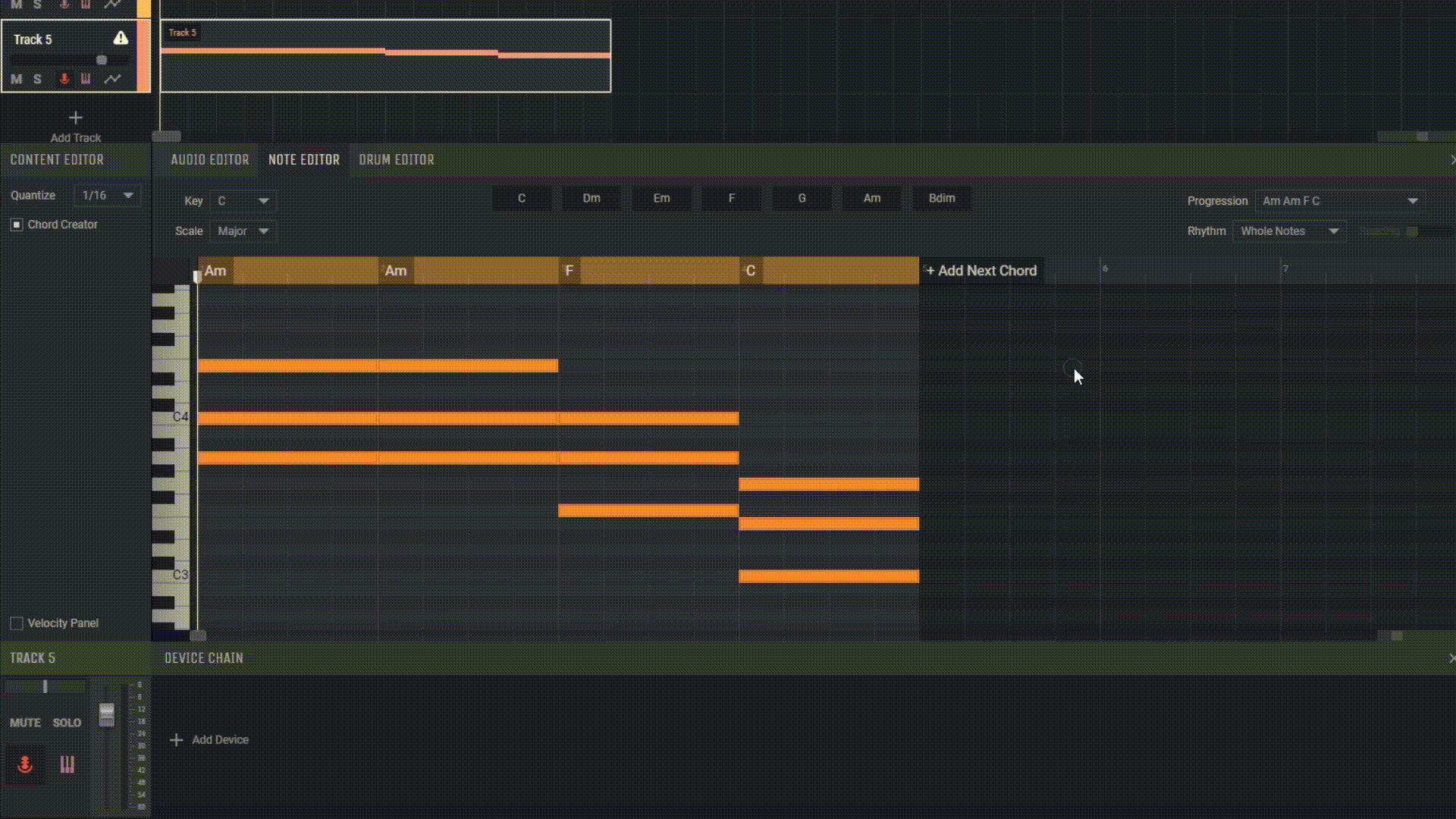 Progresiones de acordes