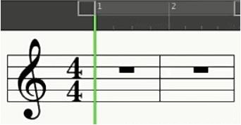 Muziek wordt geschreven met behulp van een systeem van vijf regels, een notenbalk genoemd