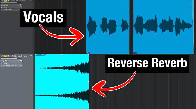 Using reverse reverb