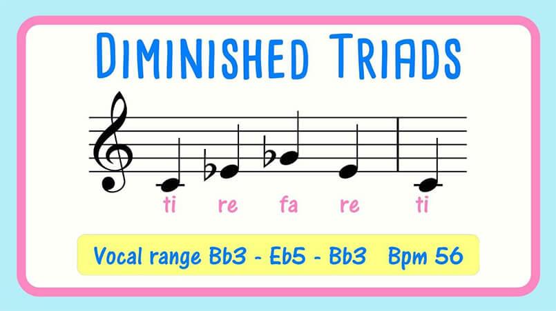 Diminished triads