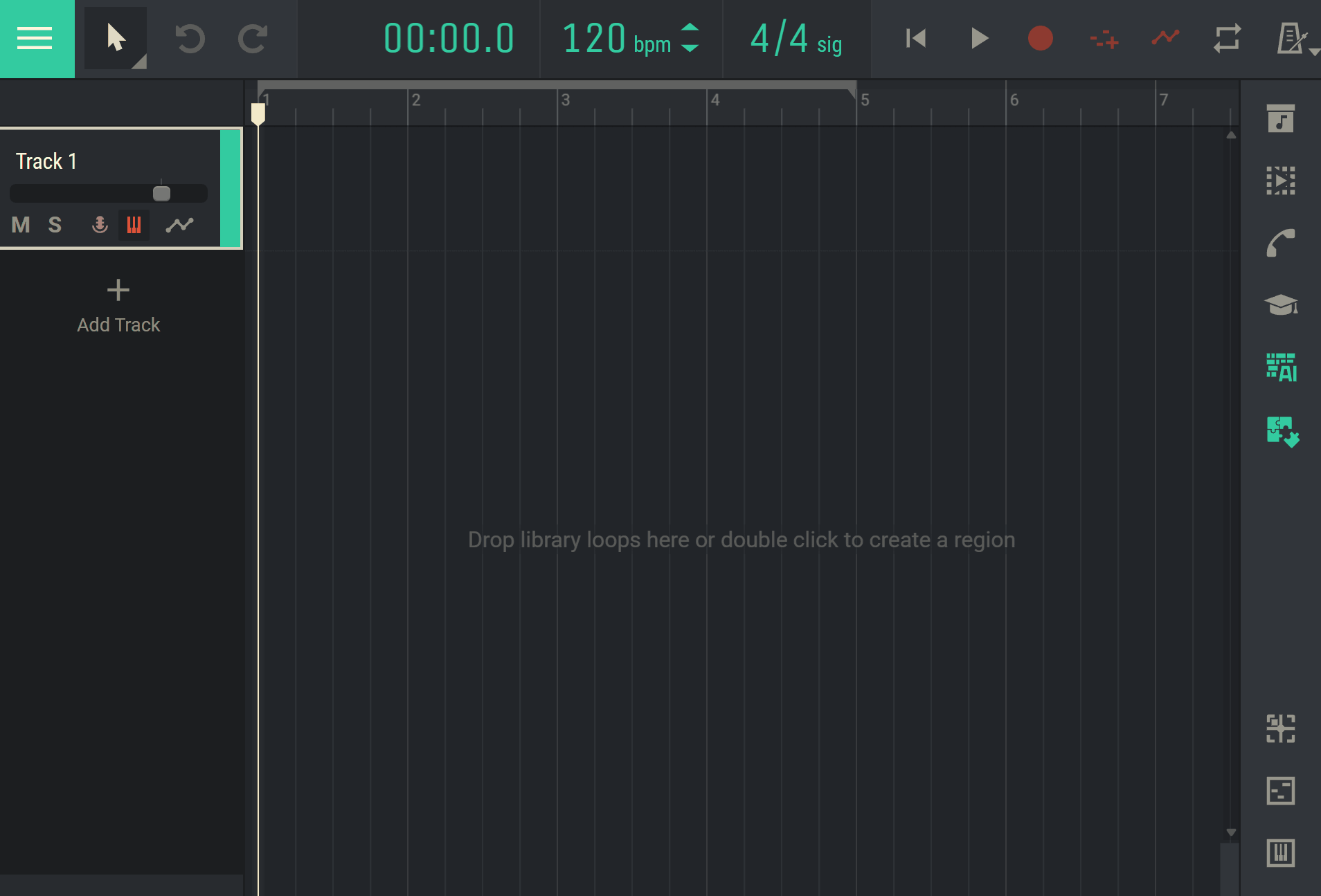 Filtrado por género en la biblioteca de sonidos de Amped Studio