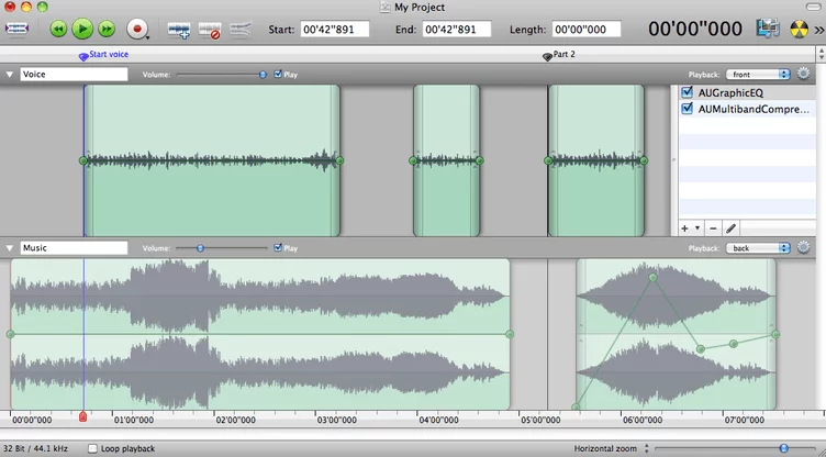 Sound editor - Amadeus Pro