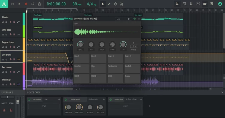 Amped Studio Software voor het maken van beats
