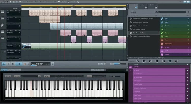 Beat készítő szoftver Magix Music Maker