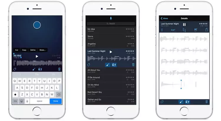 Muziekmemo&#39;s-app voor het maken van muziek