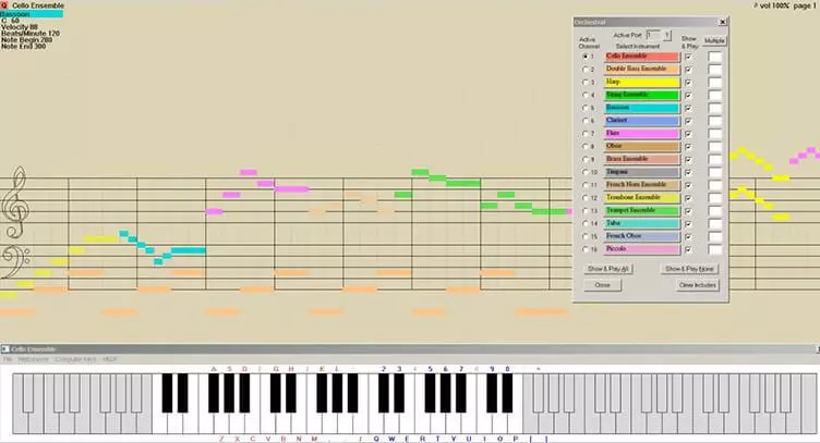 Pianorollcomposer midi editor