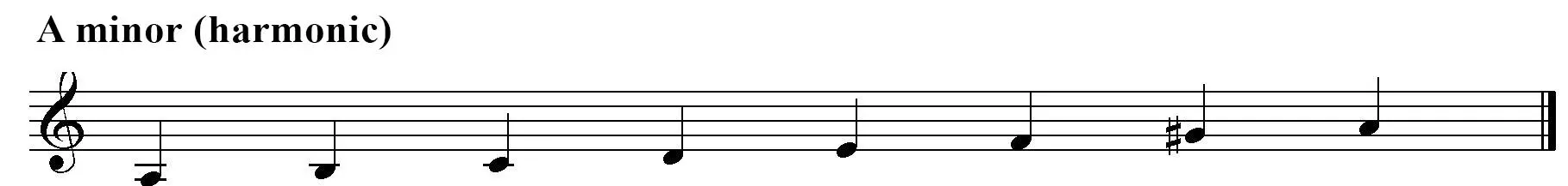 A minor (harmonic)