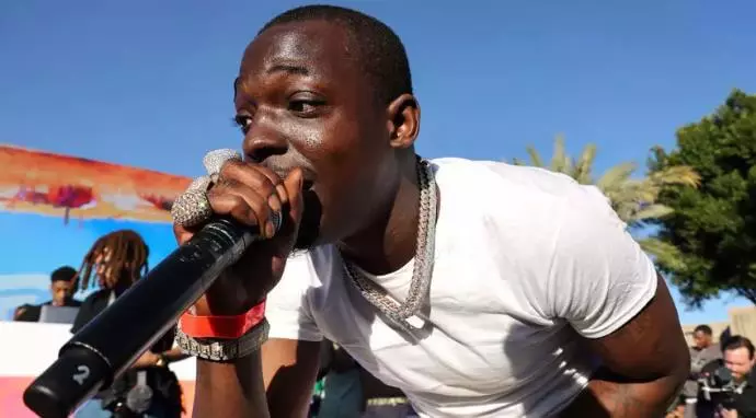 Bobby Shmurda biểu diễn trong Bữa tiệc dành cho những người cuồng tín Super Bowl năm 2023 của Michael Rubin tại Arizona Biltmore vào ngày 11 tháng 2 năm 2023